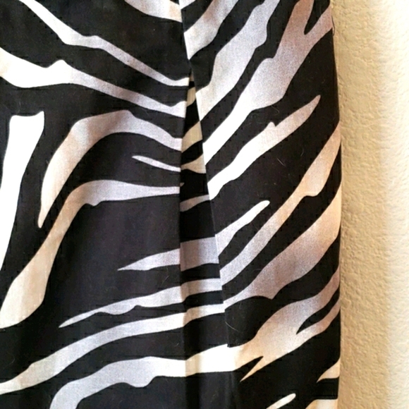 Guess Strapless Black/White/Grey Zebra Print Dress Size 3 - Picture 4 of 6